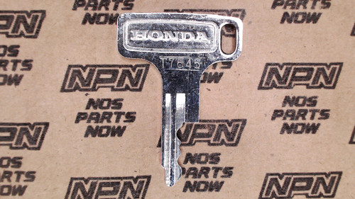 NOS Honda OEM Ignition Switch & Lock Key Ward Cut Double Groove T7645