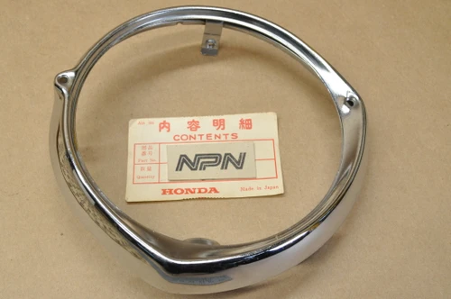 NOS Honda CA175 K3 Head Light Bezel Ring Rim 33101-302-673
