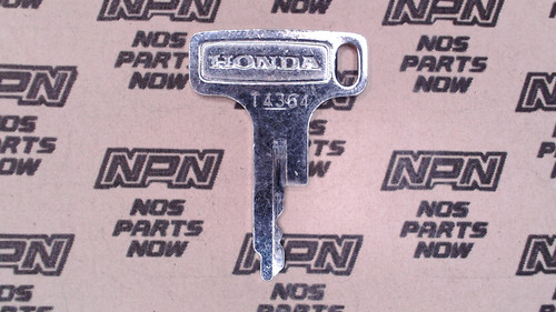 NOS Honda OEM Ignition Switch & Lock Key Ward Cut Single Groove T4364