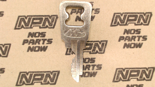 NOS Honda OEM Ignition Switch & Lock Key Ward Cut Double Groove Back H4046