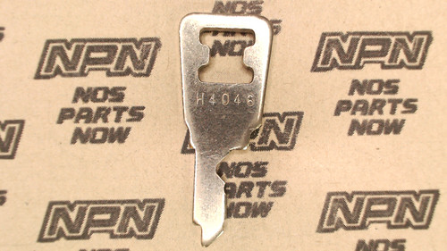 NOS Honda OEM Ignition Switch & Lock Key Ward Cut Double Groove Back H4046