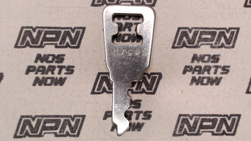 NOS Honda OEM Ignition Switch & Lock Key Ward Cut Double Groove Back H4605