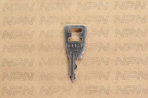 NOS Honda OEM Ignition Switch & Lock Key Ward Cut Double Groove H8908