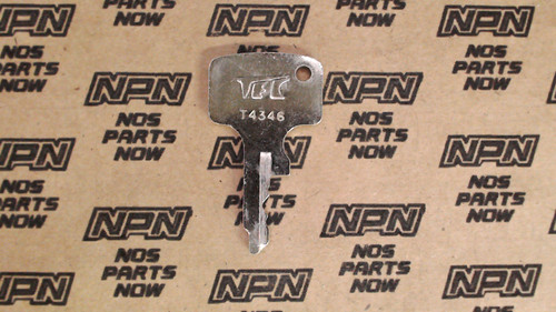 NOS Honda OEM Ignition Switch & Lock Key Ward Cut Single Groove T4346