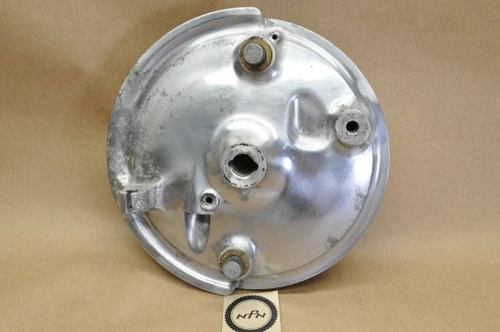 Vtg OEM Honda CL350 K0-K3 Front Brake Hub Panel w/ Brake Shoes 45010-290-010