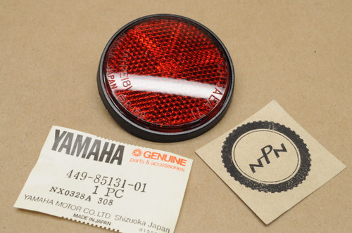 NOS Yamaha CV80 DT100 DT125 DT250 DT360 YFM350 Red Rear Reflector 449-85131-01