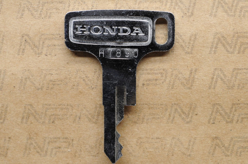 NOS Honda OEM Single Groove Ignition Switch & Lock Key H7890