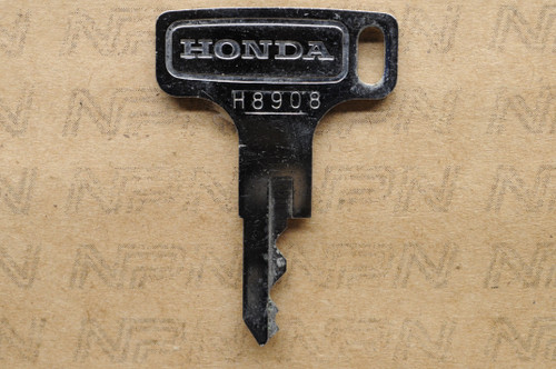 NOS Honda OEM Single Groove Ignition Switch & Lock Key H8908