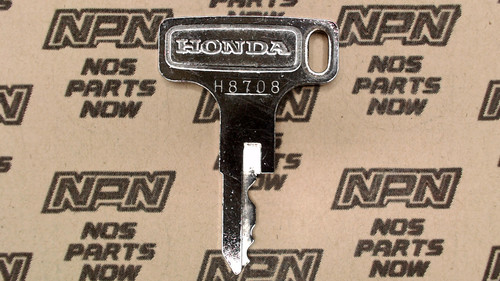 NOS Honda OEM Ignition Switch & Lock Single Groove Key H8708