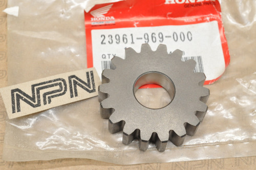 NOS Honda 1984 ATC200 ES Big Red TRX200 Reverse Idle Gear 18T 23961-969-000
