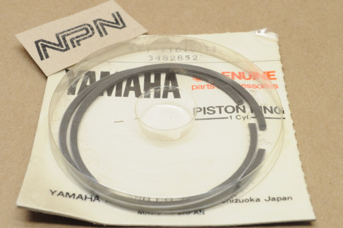 NOS Yamaha 1982 YT125 Piston Ring Set for 1 Piston = 2 Ring O/S.25MM 5V7-11610-11