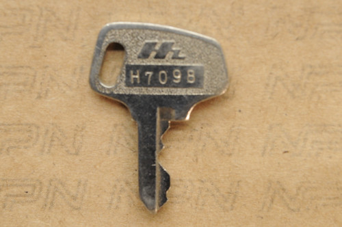 NOS Honda OEM Ignition Lock & Switch Key Single Groove H7098