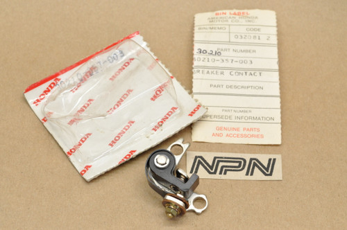 NOS Honda 1974-76 CR250 M Ignition Points Contact Breaker 30210-357-003