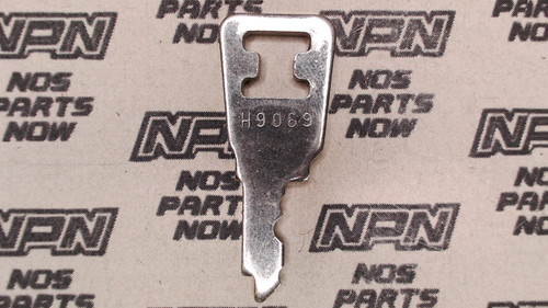 NOS Honda OEM Ignition Switch & Lock Key Ward Cut Double Groove Back H9069