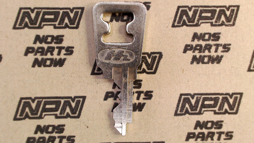 NOS Honda OEM Ignition Switch & Lock Key Ward Cut Double Groove Back H4066