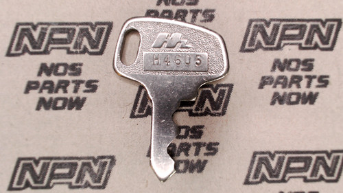 NOS Honda OEM Ignition Lock & Switch Key Double Groove Back H4605
