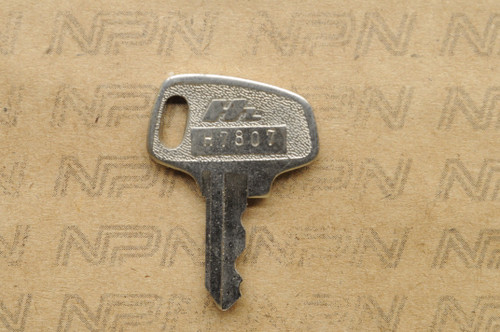 NOS Honda OEM Ignition Lock & Switch Key Double Groove H7807