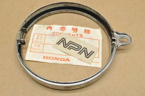 NOS Honda C100 C102 C110 C105 T S65 Head Light Bezel Rim Ring 33101-005-000