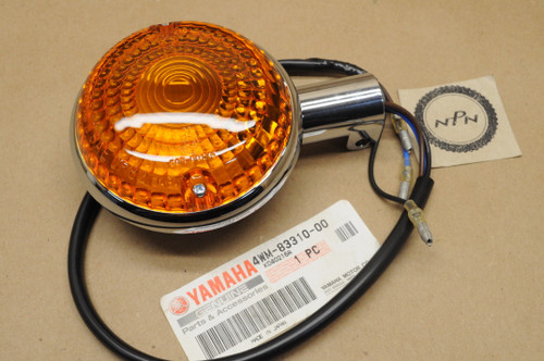 NOS Yamaha XVZ13 XV1100 Front Turn Signal Blinker 4WM-83310-00