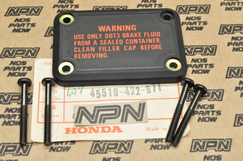 NOS Honda CB400 CB750 CBX CX500 GL1000 Master Cylinder Cap Set 45519-422-671