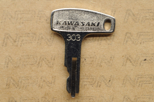 NOS Kawasaki Ignition Switch & Lock Key #303 27008-024-03