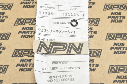 NOS Honda CB1100 F CX650 T GL1200 Gold Wing VF700 VF750 O-Ring 91353-MG5-671