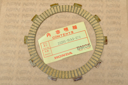 NOS Honda ATC250 R ATC350 CR125 TRX250 XR250 Clutch Friction Disk 22201-HA5-670