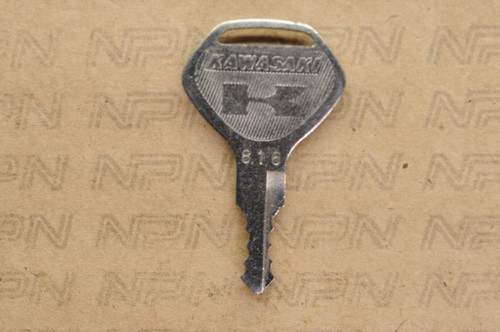 NOS Kawasaki Ignition Switch & Lock Key #816 27008-068-16