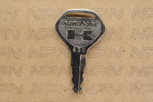 NOS Kawasaki Ignition Switch & Lock Key #830 27008-068-30