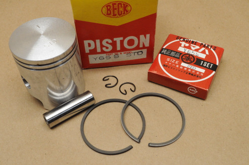 NOS Yamaha G6A G7S YG5 Standard Size Piston Ring Pin Clip Kit 180-11631-00