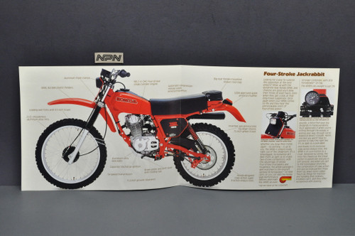 Vintage NOS 1979 Honda XR185 Motorcycle Brochure
