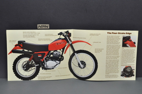 Vintage NOS 1979 Honda XR250 Motorcycle Brochure