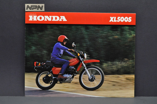 Vintage NOS 1980 Honda XL500 S Motorcycle Brochure
