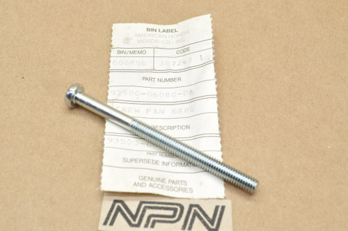NOS Honda CB500 CB750 CR125 GL1000 MR175 XL100 XL75 XR75 Screw 93500-06080-0A