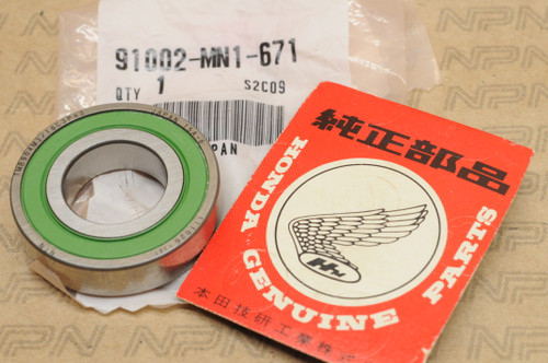 NOS Honda GB500 NX650 TRX400 XR400 XR600 XR650 Radial Ball Bearing 91002-MN1-671