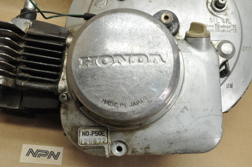 Vintage Used OEM Honda P50 Crank Case Engine Motor Assembly 11100-044-100