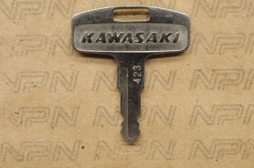 NOS Kawasaki Ignition Switch & Lock Key # 423 27008-063-23