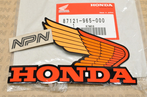 NOS Honda 1983-84 ATC200 X Gas Tank Emblem Logo Decal Sticker 87121-965-000
