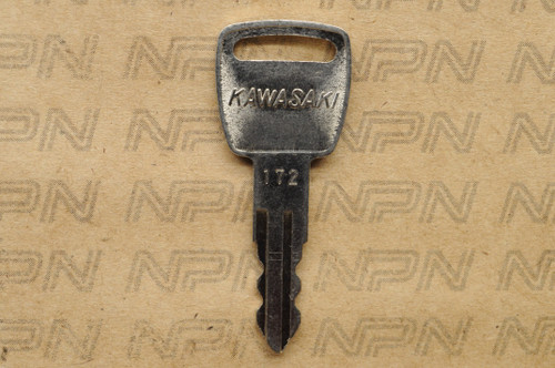 NOS Kawasaki Ignition Switch & Lock Key #172 27008-042-72