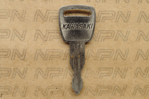 NOS Kawasaki Ignition Switch & Lock Key #174 27008-042-74