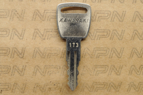 NOS Kawasaki Ignition Switch & Lock Key #173 27008-042-73