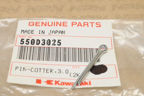 NOS Kawasaki EX250 EX305 F12MX F6 G31M H1 H2 Cotter Pin 3.0x25 550D3025