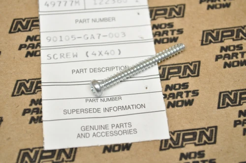NOS Honda CH80 NQ50 SE50 VT500 XL100 XL250 XL350 XL80 Lens Screw 90105-GA7-003