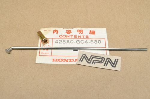 NOS Honda 1985 CR80 R Rear Wheel Spoke & Nipple Set 428A0-GC4-830