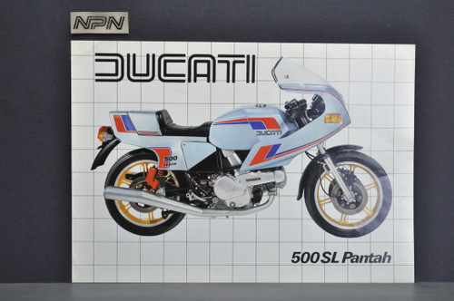 Vintage NOS 1979 Ducati 500 SL Pantah Motorcycle Sales Brochure 