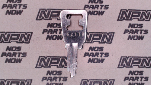 NOS Honda OEM Ignition Switch & Lock Key Ward Cut Double Groove H2110