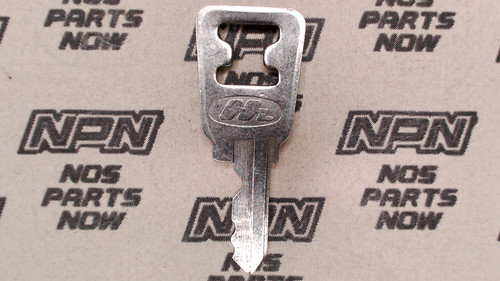 NOS Honda Lock Key & Ignition Switch Double Groove Back H9906