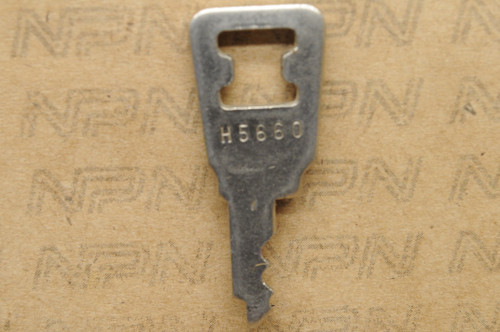 NOS Honda OEM Ignition Switch & Lock Key Ward Cut Double Groove H5660