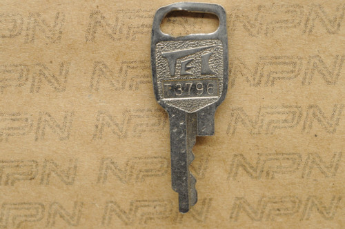 NOS Honda Lock Key & Ignition Switch Ward Cut Double Groove T3796