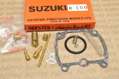 NOS Suzuki B100 Keyster Carburetor Carb Jets Needle Spring Repair Rebuild Kit